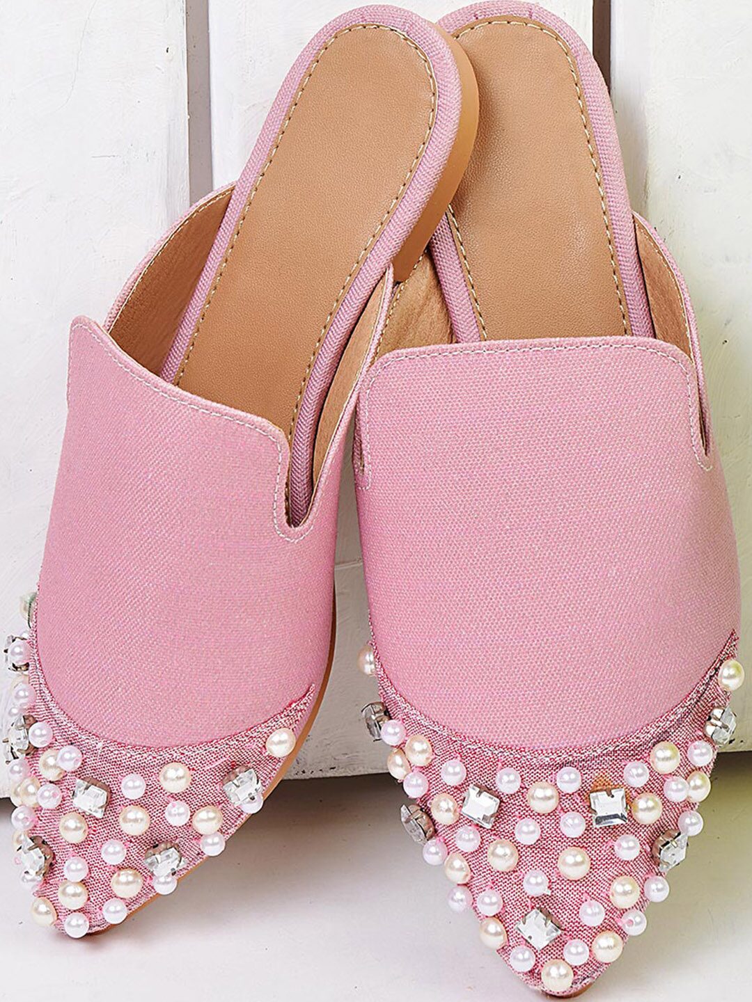

STREETSTYLESTORE Women Pink Mules
