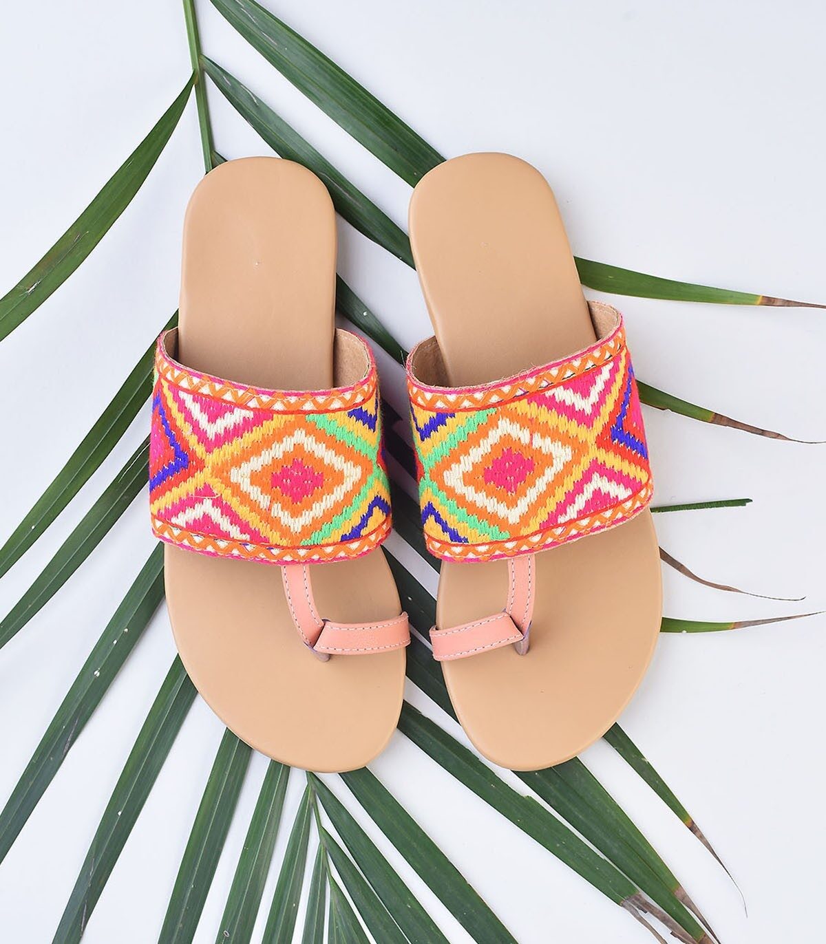 

STREETSTYLESTORE Women Multi-Color Open Toe Flats