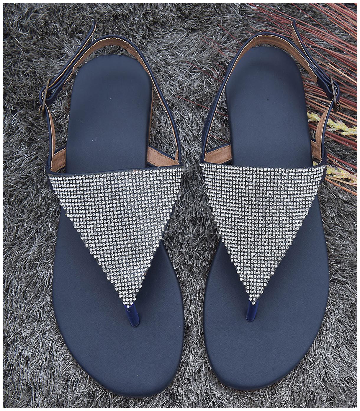 

STREETSTYLESTORE Women Blue Open Toe Flats