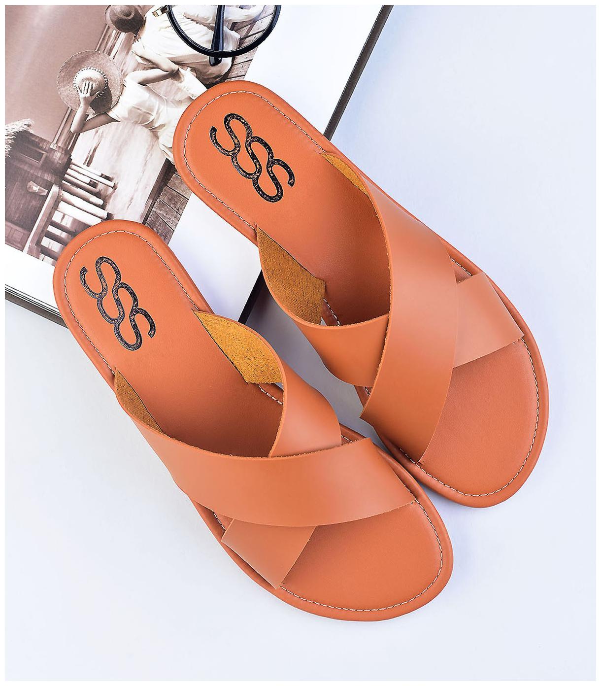 

STREETSTYLESTORE Women Brown Open Toe Flats
