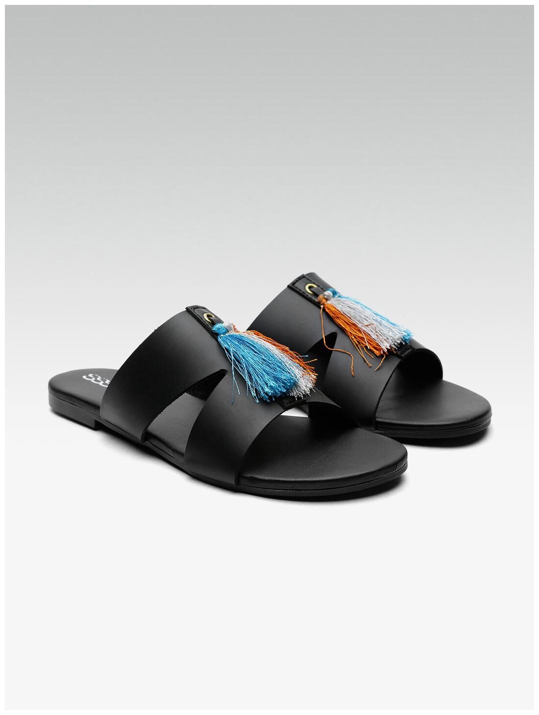 

STREETSTYLESTORE Women Black One Toe Flats