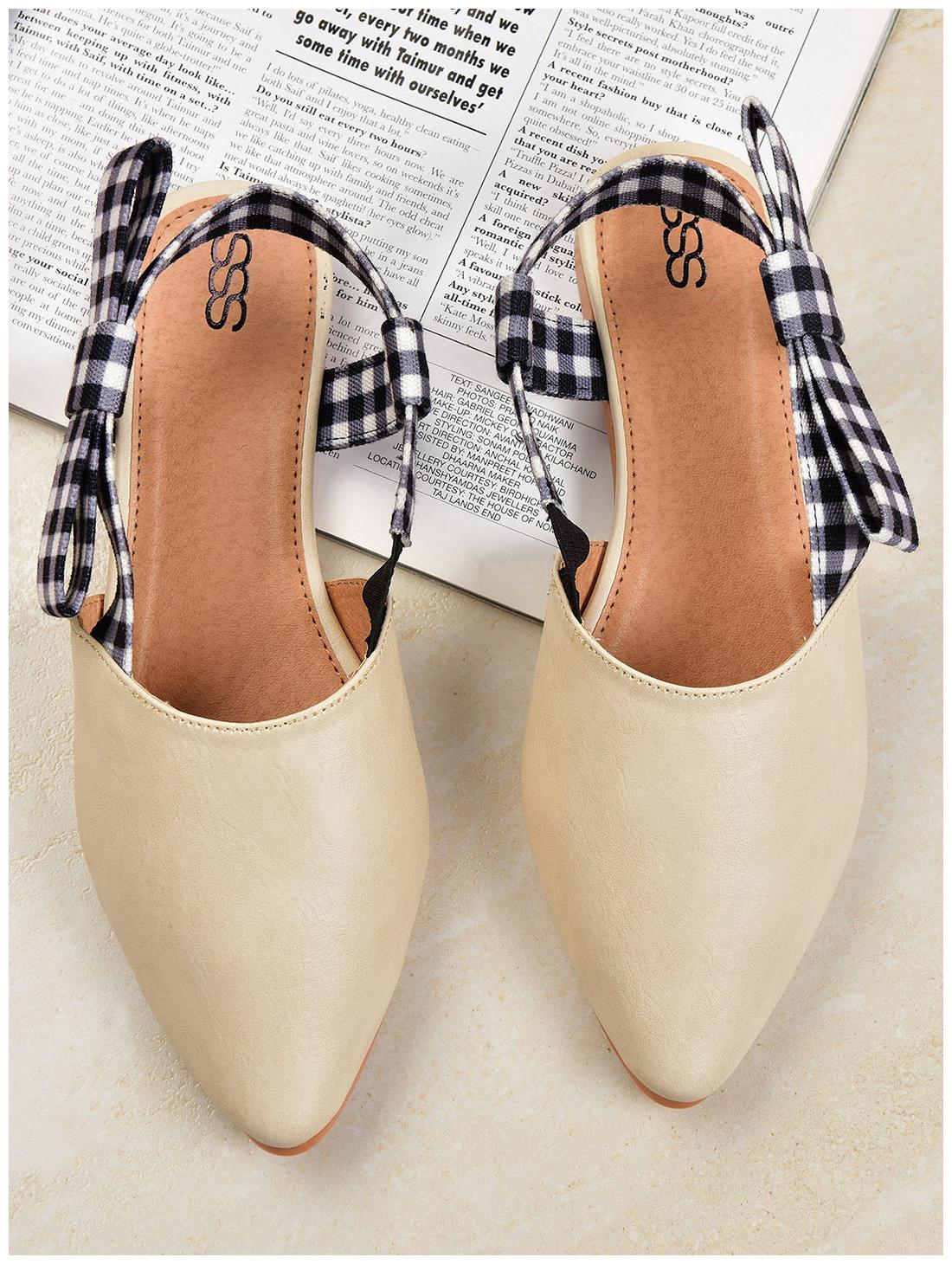 

STREETSTYLESTORE Women Cream Mules