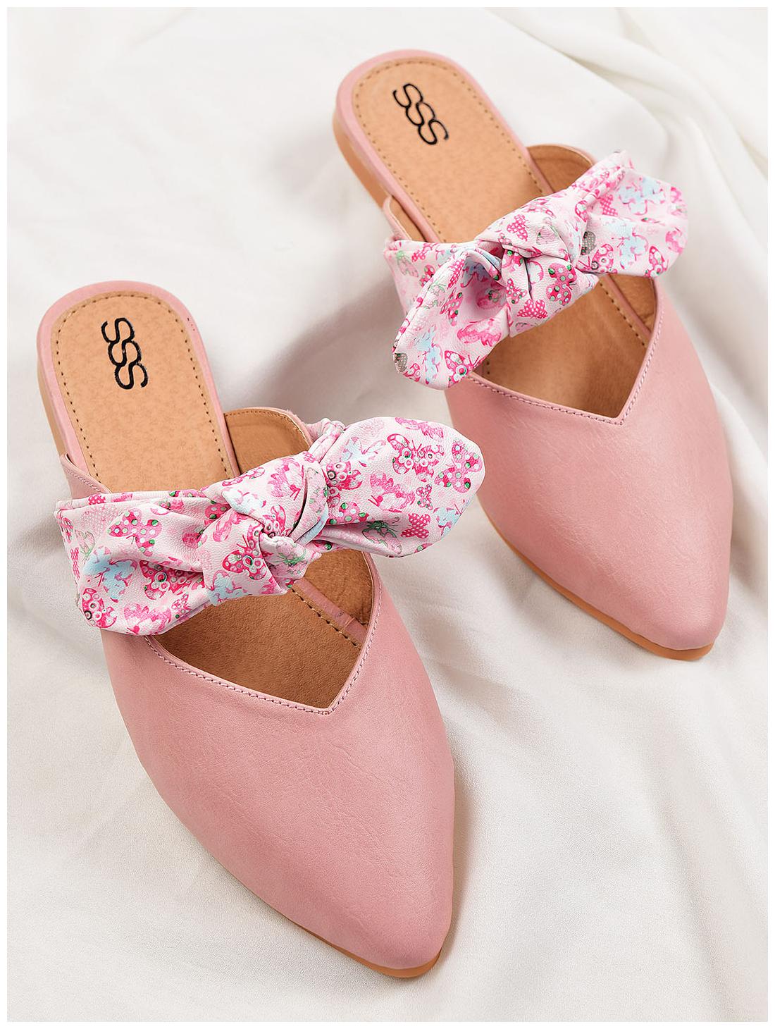 

STREETSTYLESTORE Women Pink Mules