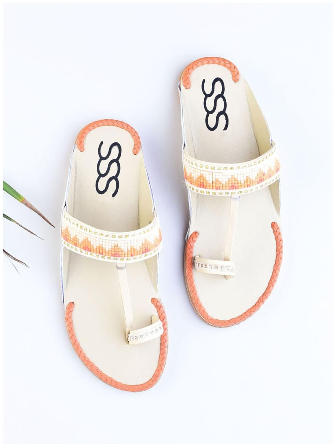 

STREETSTYLESTORE Women Cream Open Toe Flats