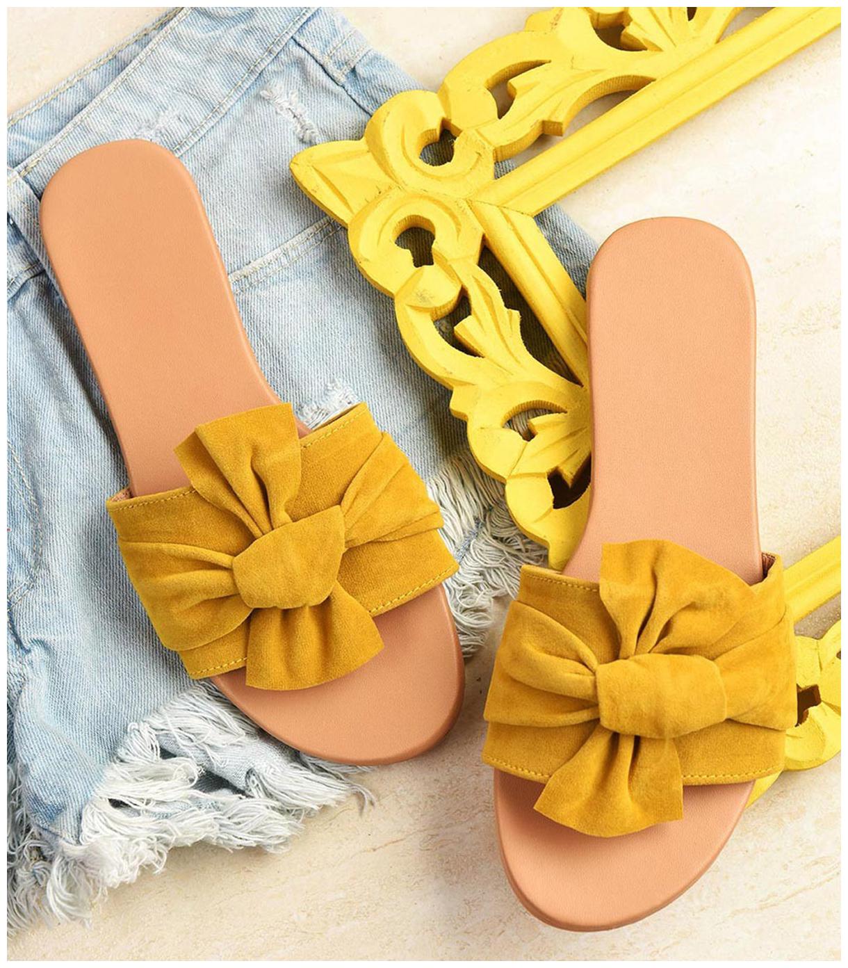 

STREETSTYLESTORE Women Yellow One Toe Flats