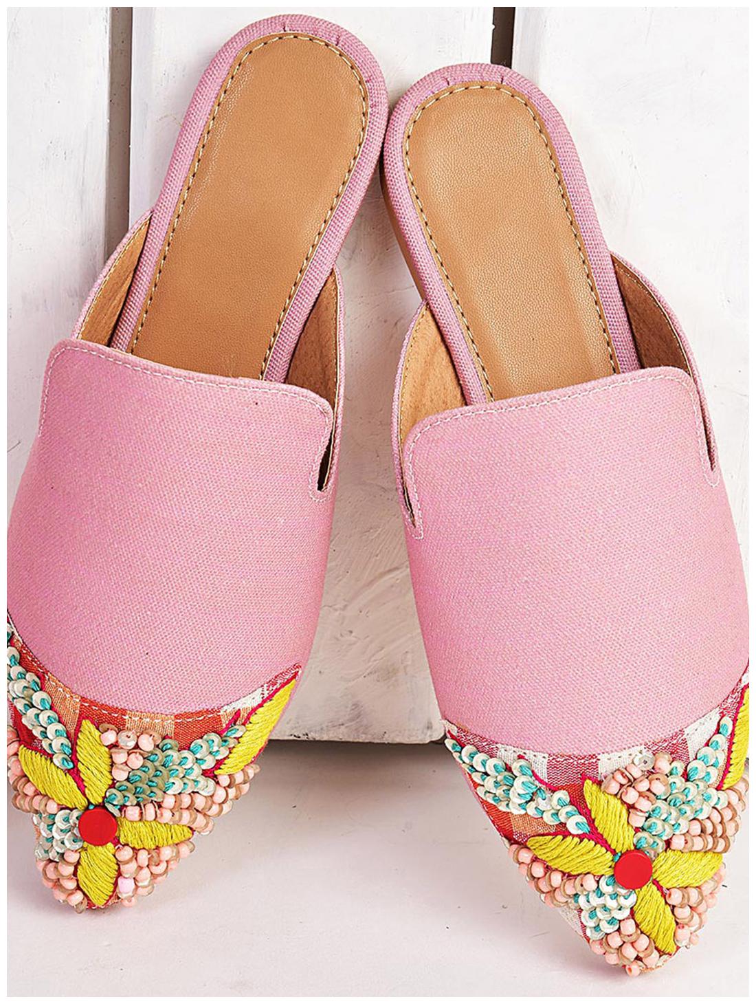 

STREETSTYLESTORE Women Pink Mules