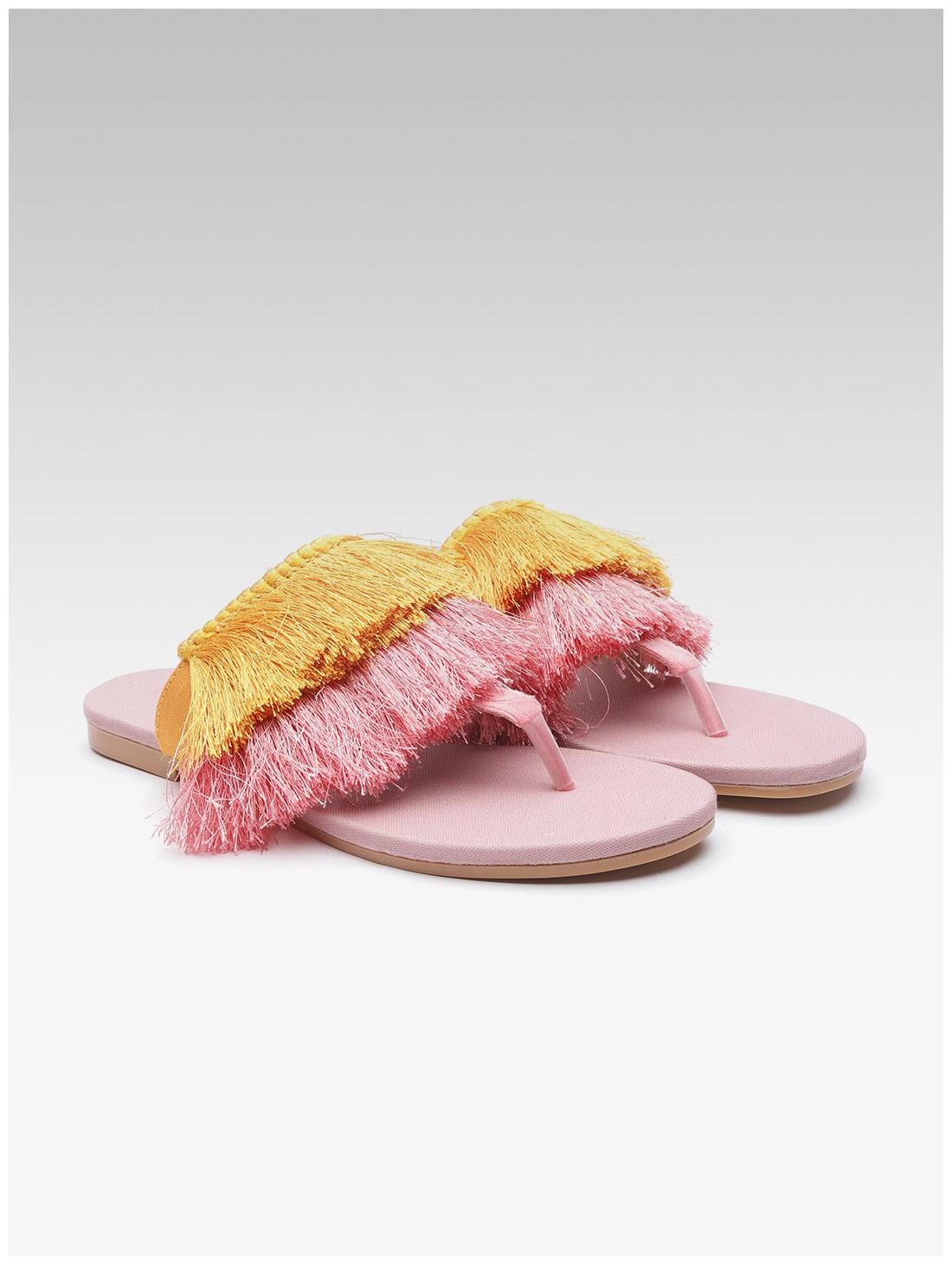 

STREETSTYLESTORE Women Yellow One Toe Flats