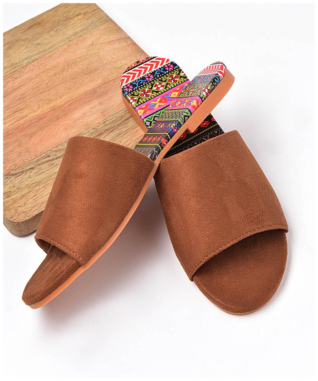 

STREETSTYLESTORE Women Brown One Toe Flats
