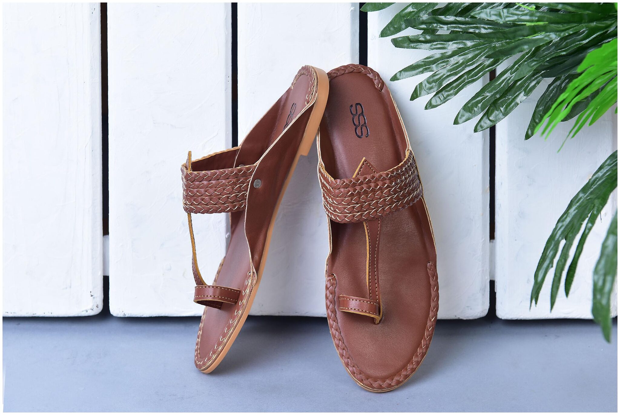 

STREETSTYLESTORE Women Brown Open Toe Flats