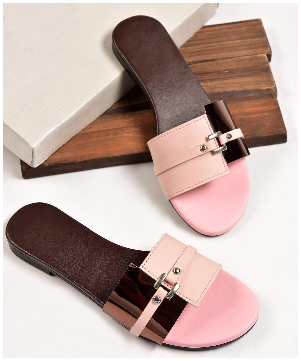 

STREETSTYLESTORE Women Pink One Toe Flats
