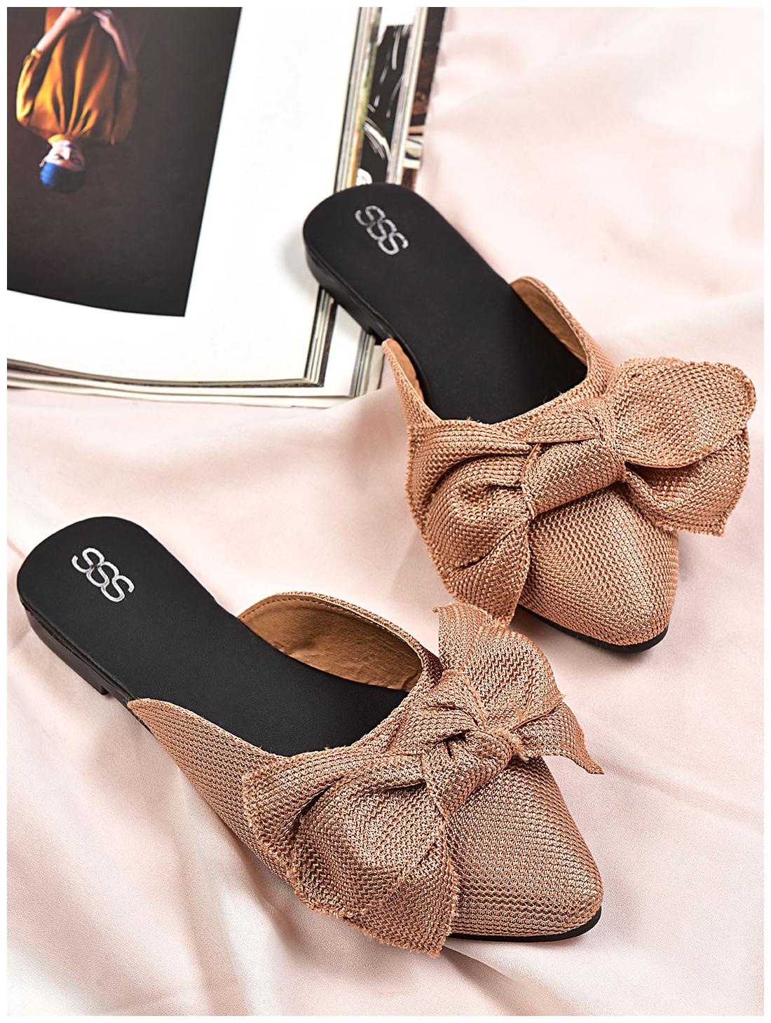 

STREETSTYLESTORE Women Tan Mules