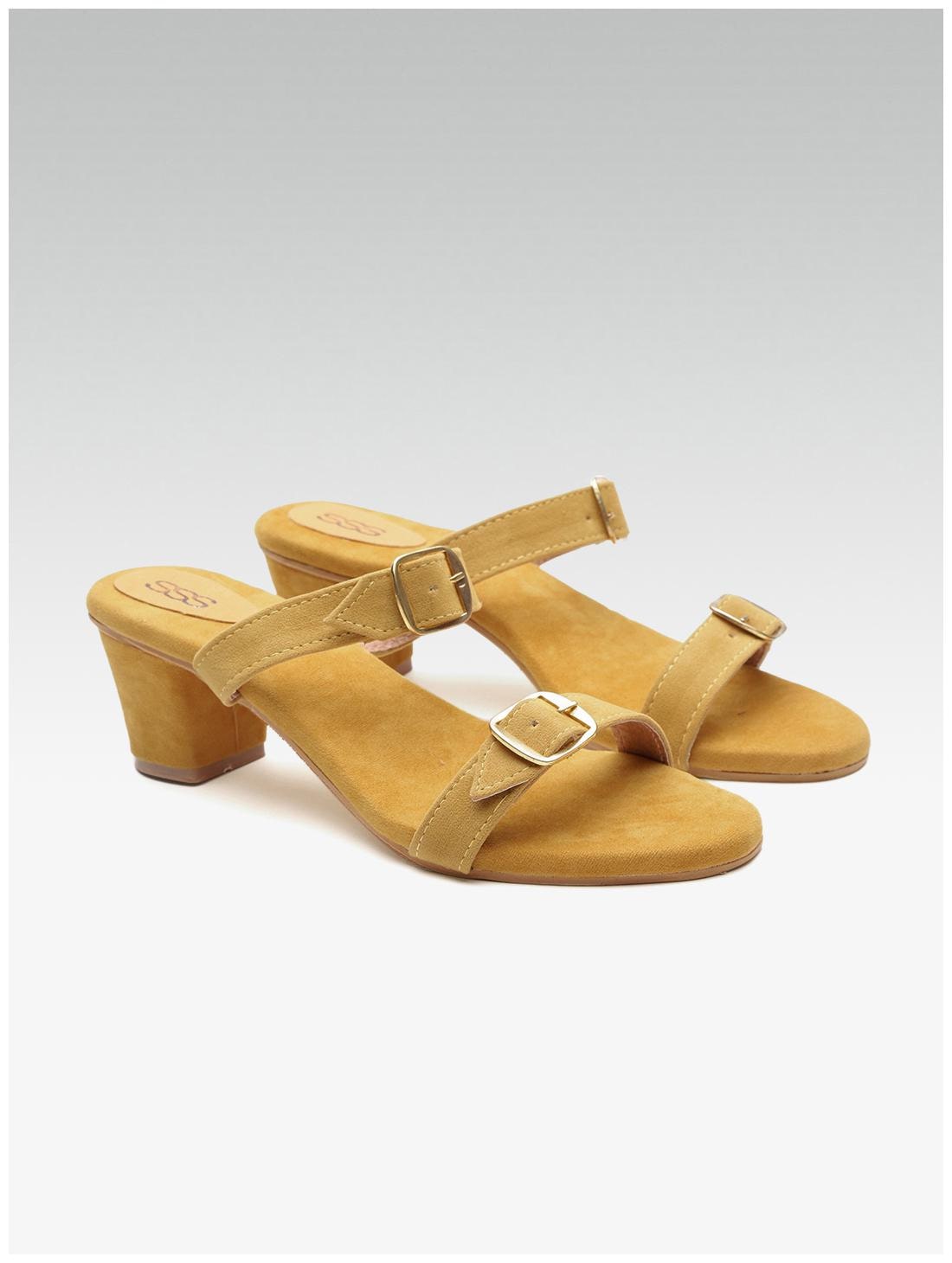 

STREETSTYLESTORE Women Yellow Open Toe Flats
