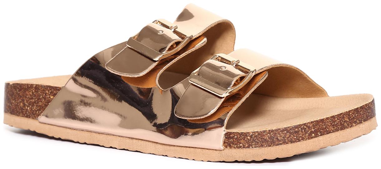 

Stride Women Gold Sandals