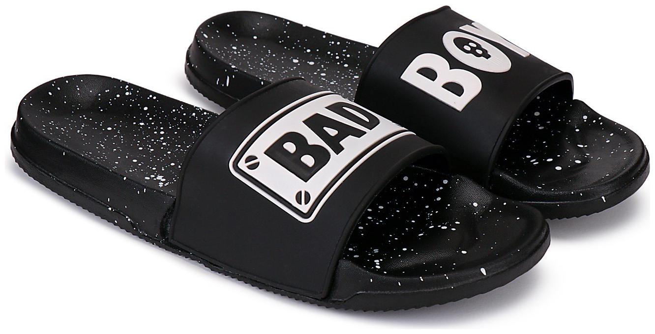 

Style Height Men Black Sliders - 1 Pair