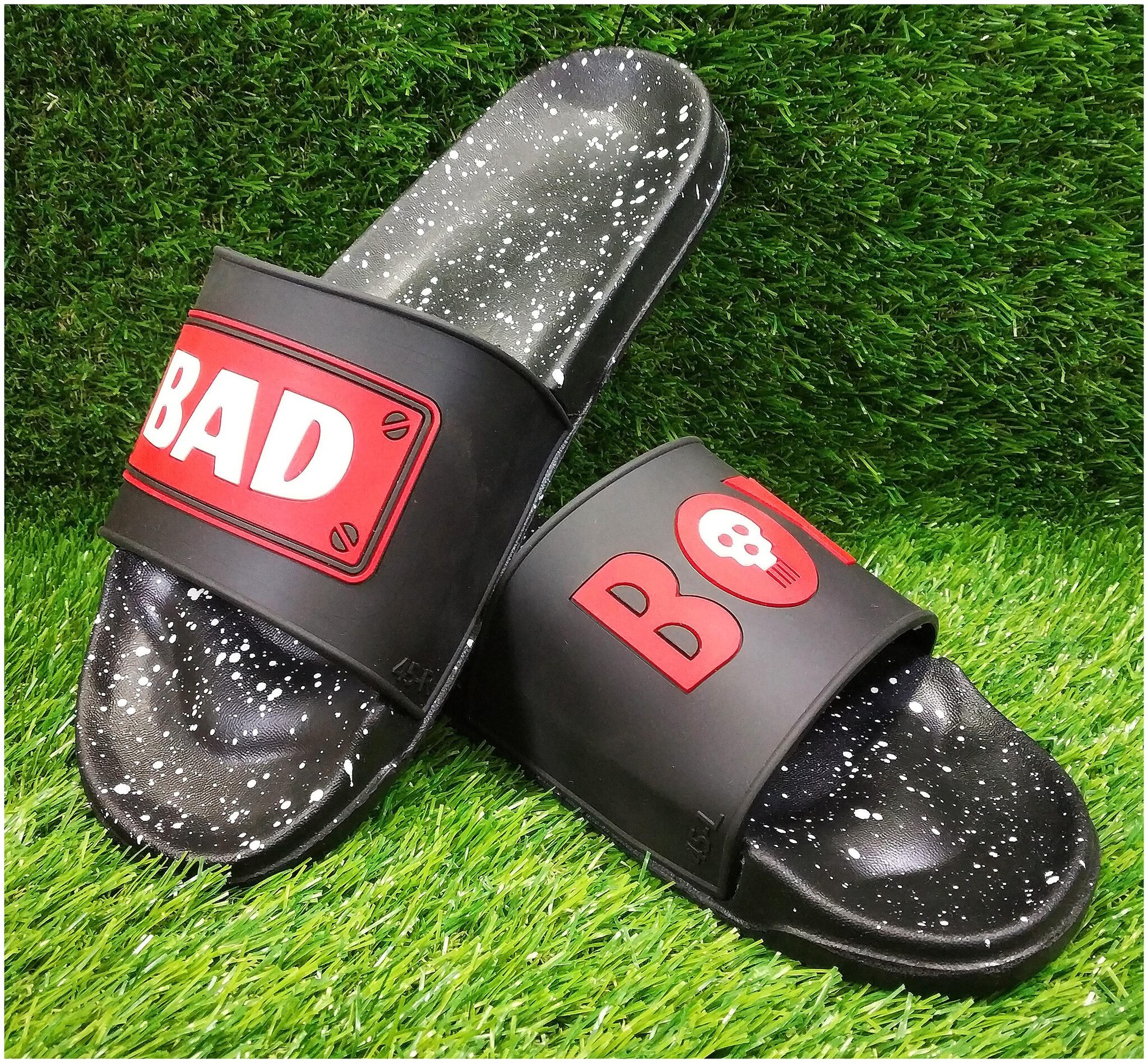 

Style Height Men Black Sliders - 1 Pair