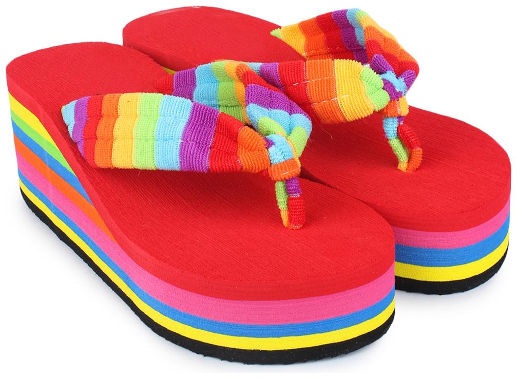 

Do Bhai Women Red Wedges