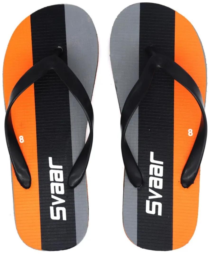 

Shiv Itra Store Men Black Orange Flip-Flops - 1 Pair