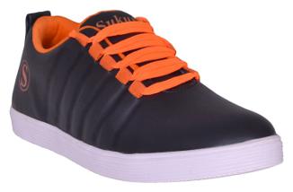

Sukun Black Lace Up Casual Shoes
