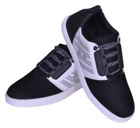 

Sukun Black Lace Up Casual Shoes