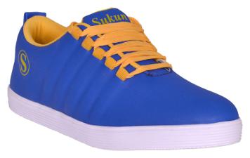 

Sukun Blue Lace Up Casual Shoes