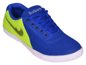 

Sukun Green Blue Lace Up Casual Shoes