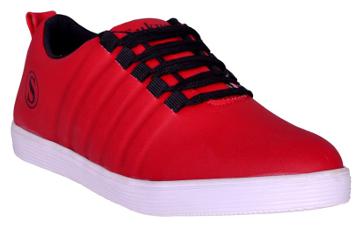 

Sukun Red Lace Up Casual Shoes