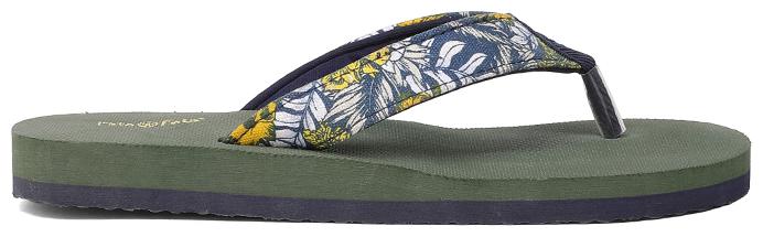 

SUNSHINE Men s Green Slippers Flip-flops-UK 8