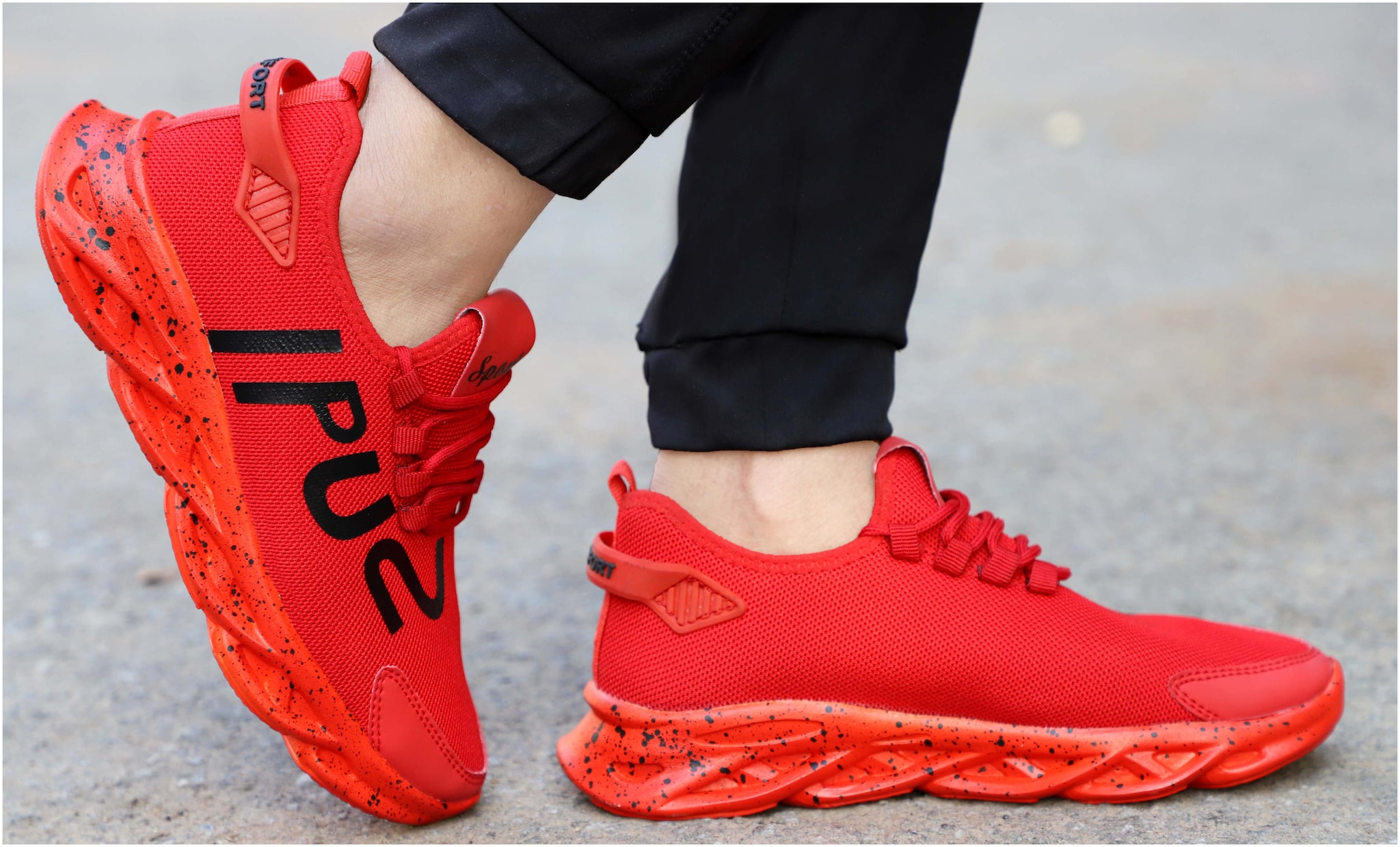 

Suson Men Running Shoes ( Red )