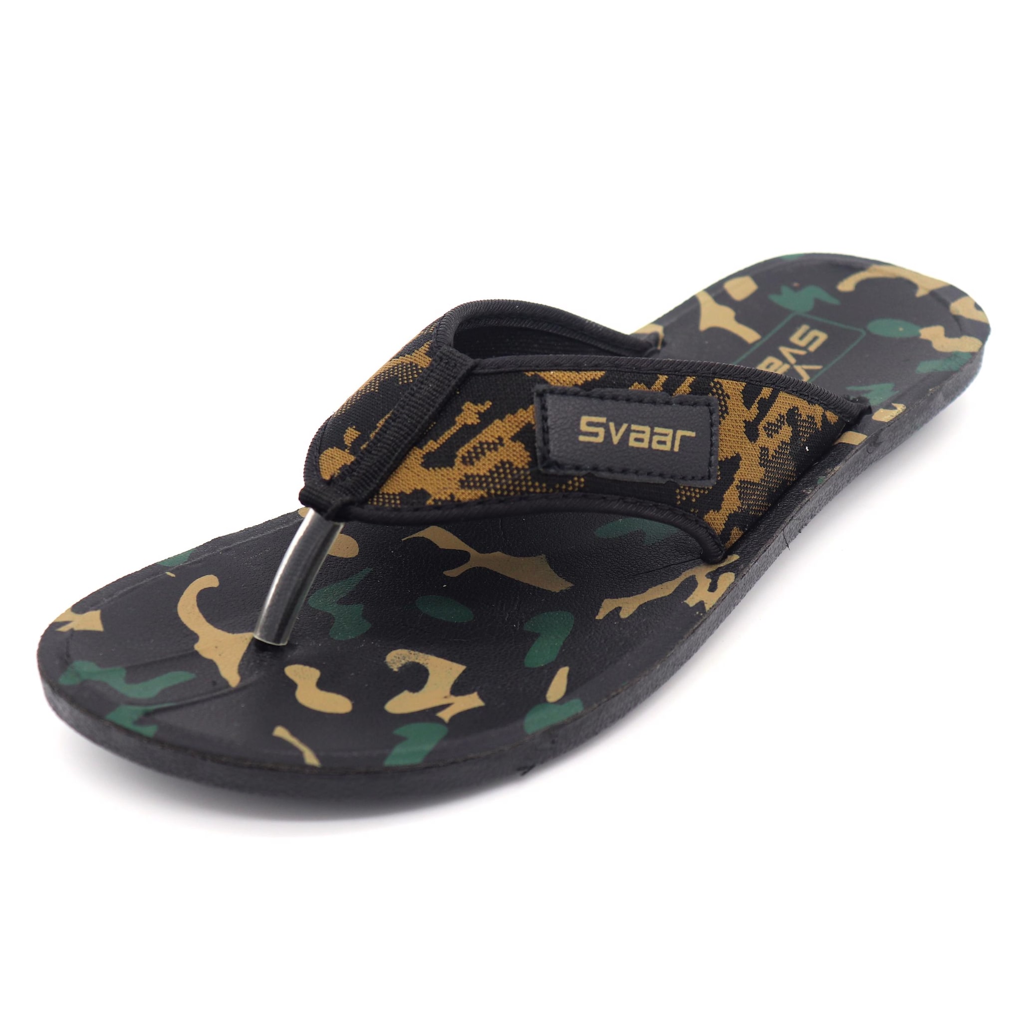 

SVAAR Men Green Outdoor Slippers