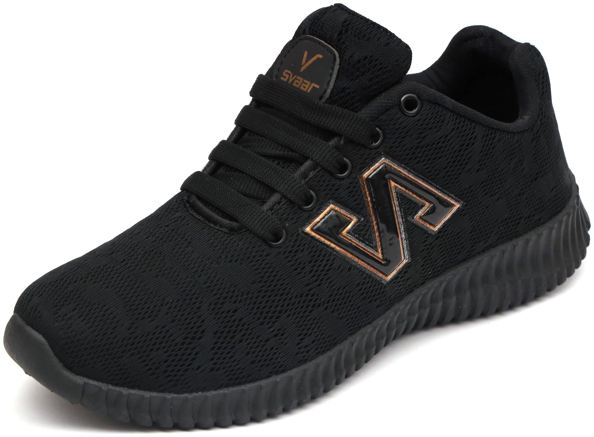 

SVAAR Men Running Shoes ( Black )