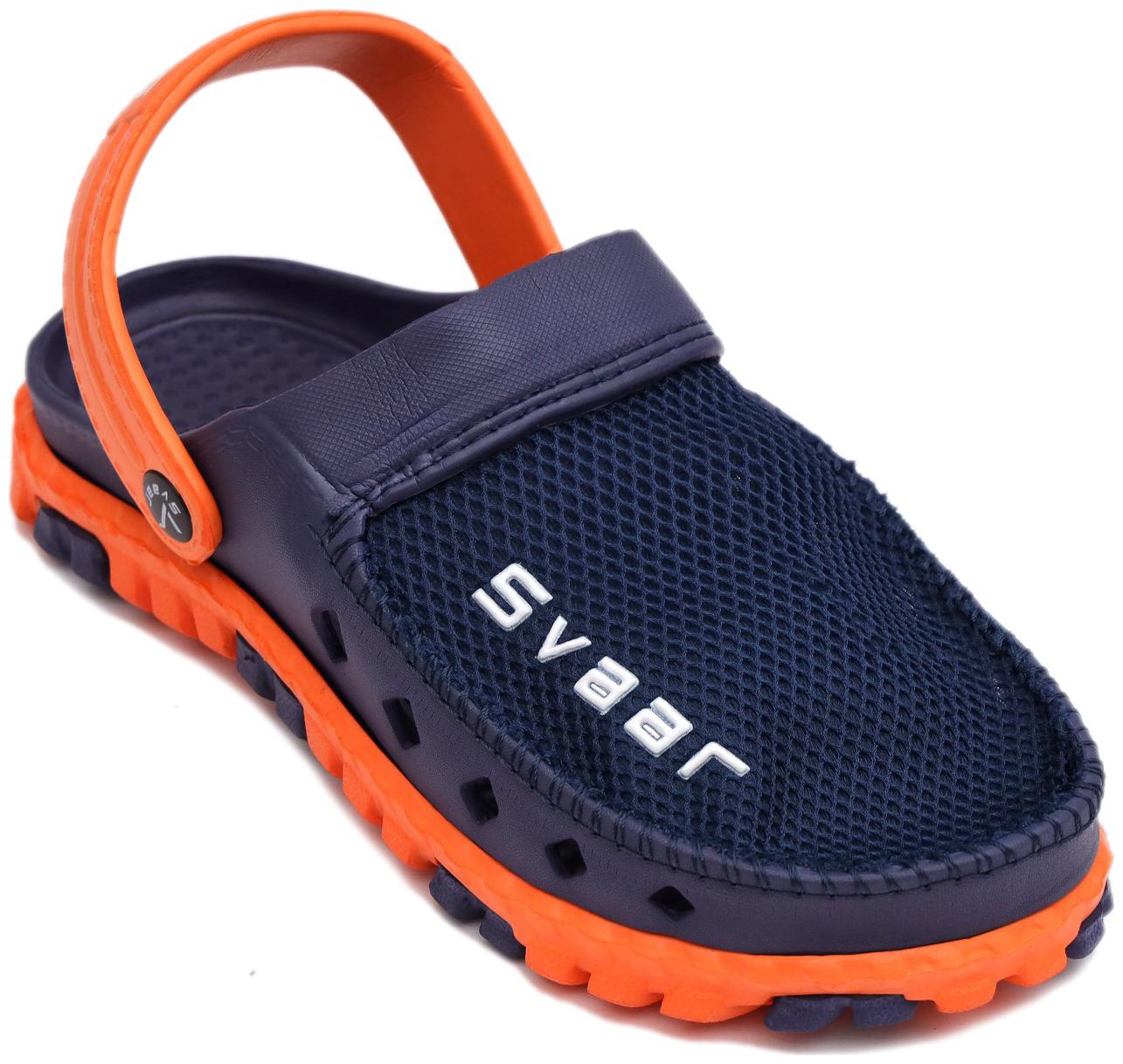 

SVAAR Men Navy Blue Clogs