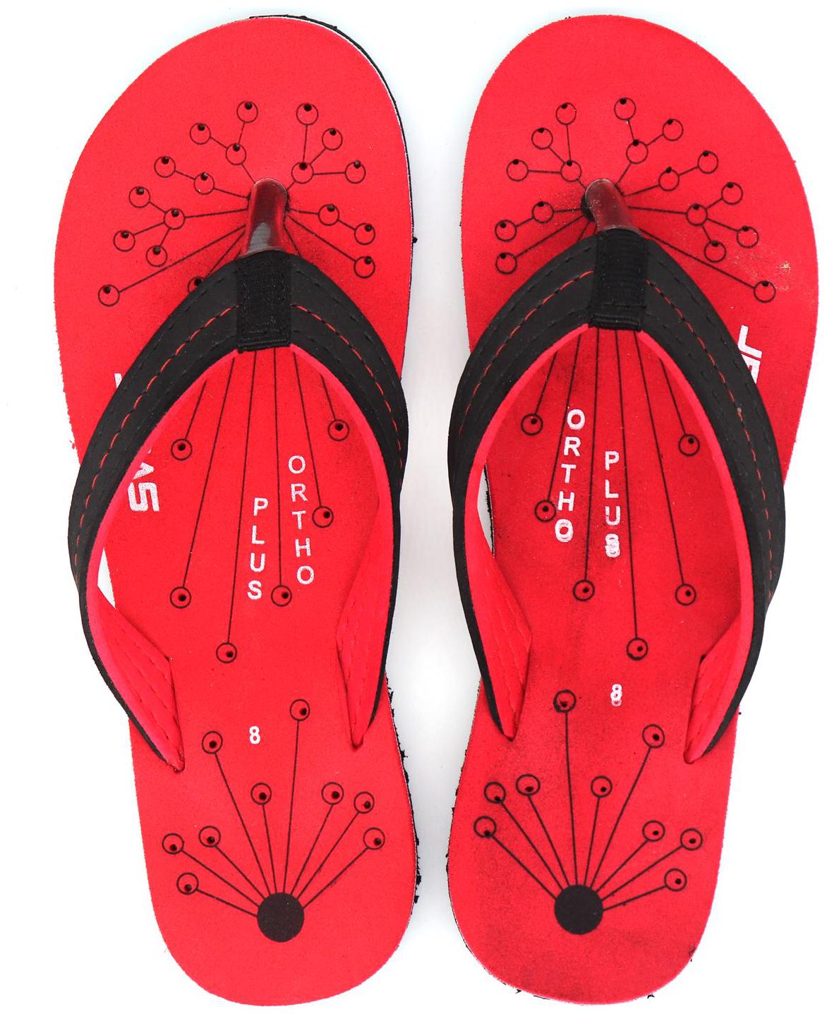 

Svaar Ortho Plus Slippers for Women - Red