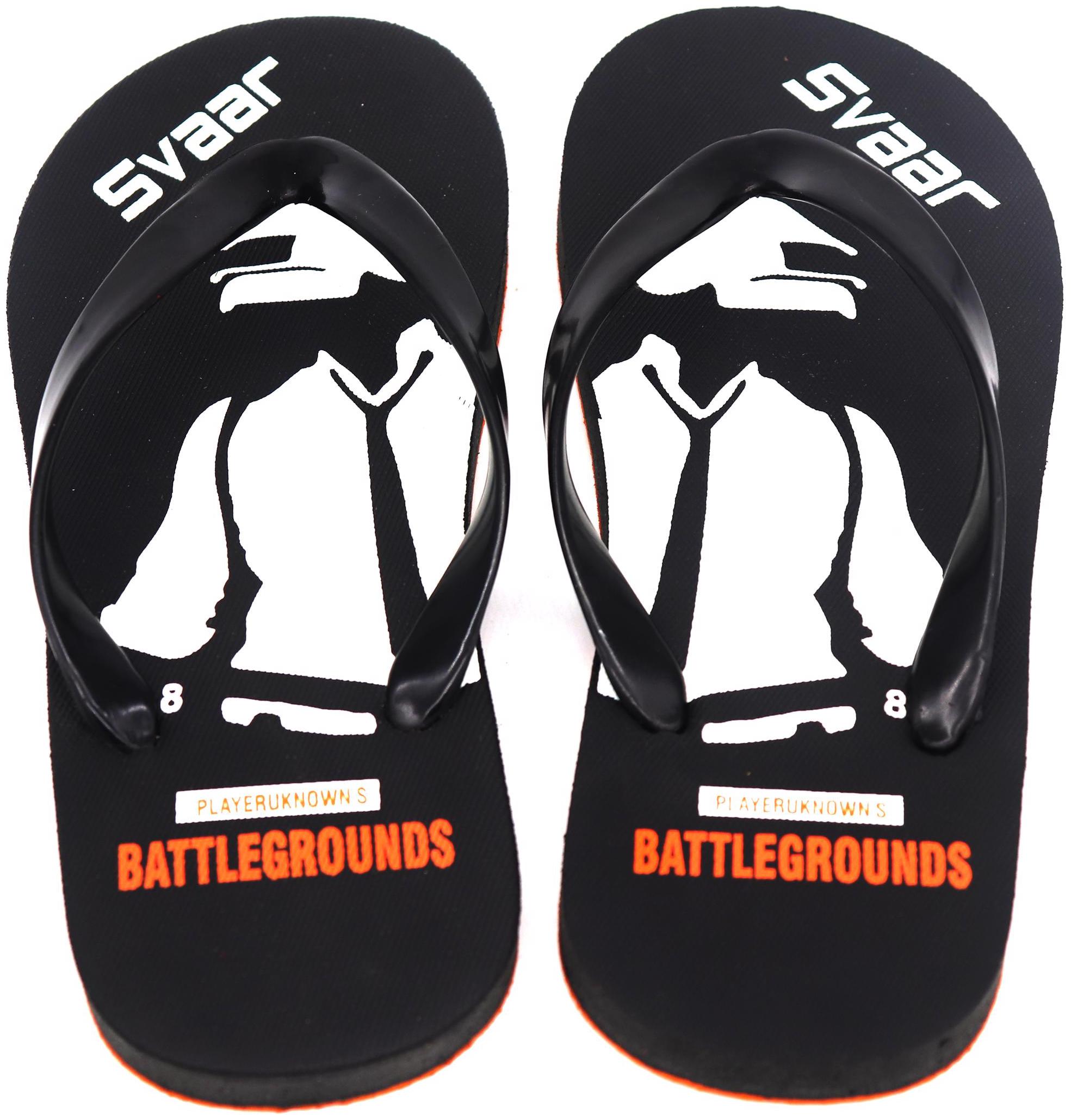 

SVAAR Men Black Outdoor Slippers