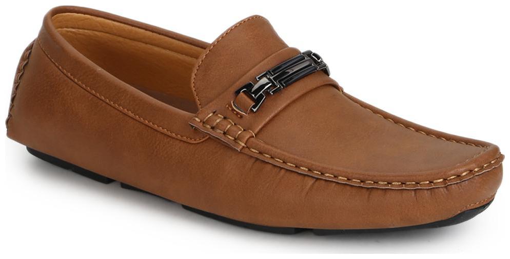 

Tan PU Horseit Loafers