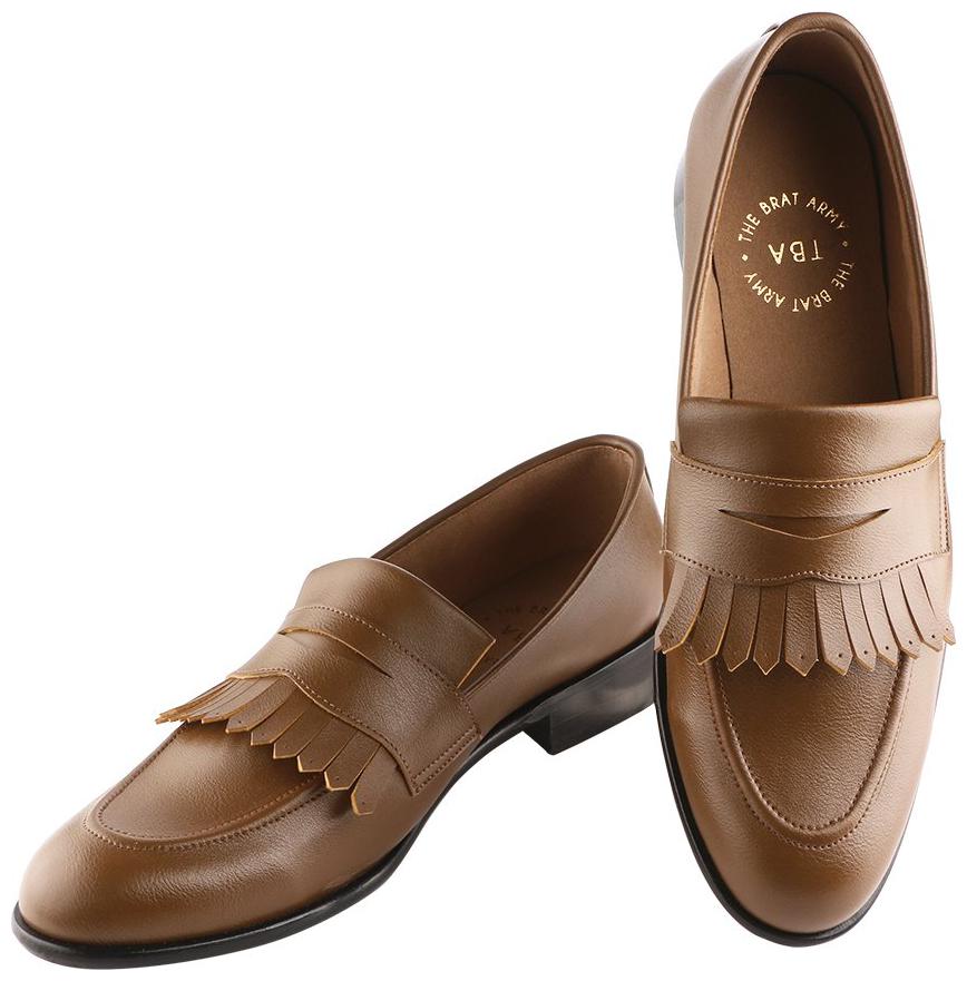 

THE BRAT ARMY Men Khaki Loafers - BRUGES OLIVE 11