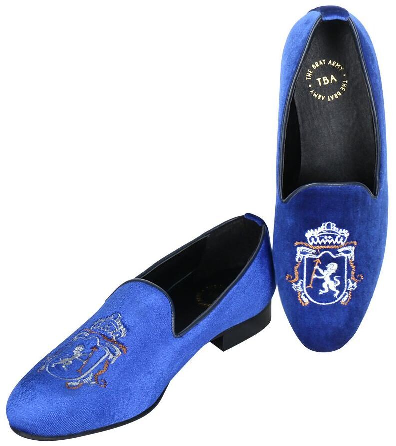 

THE BRAT ARMY Men Blue Loafers - SCHULL BLUE 11