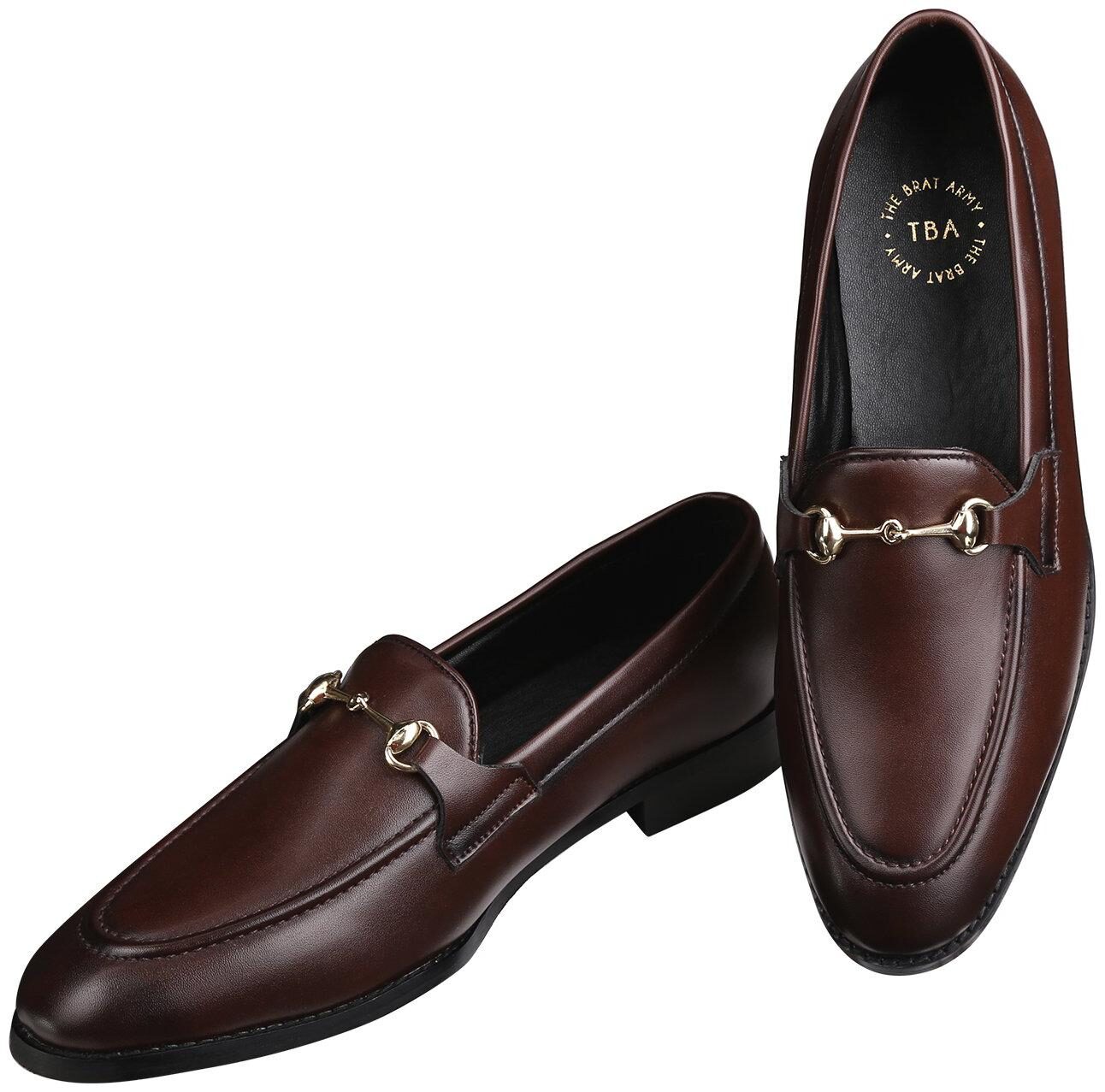 

THE BRAT ARMY Men Brown Loafers - HENLEY BROWN 11
