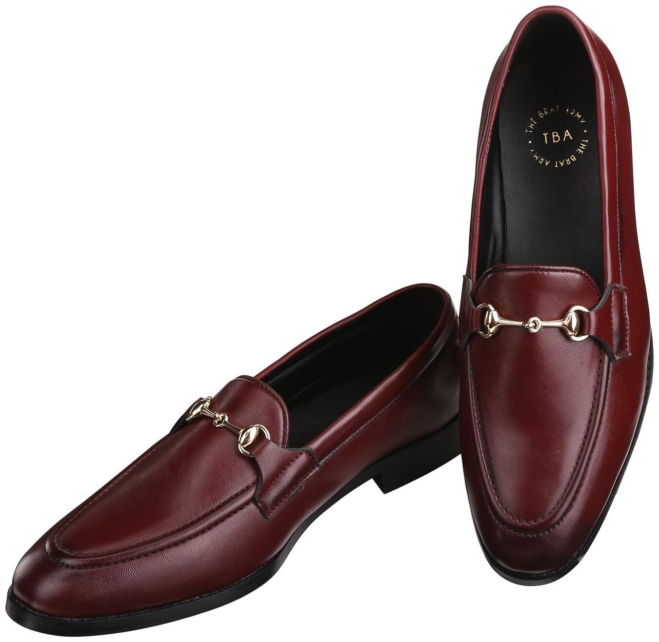 

THE BRAT ARMY Men Maroon Loafers - HENLEY WINE 11
