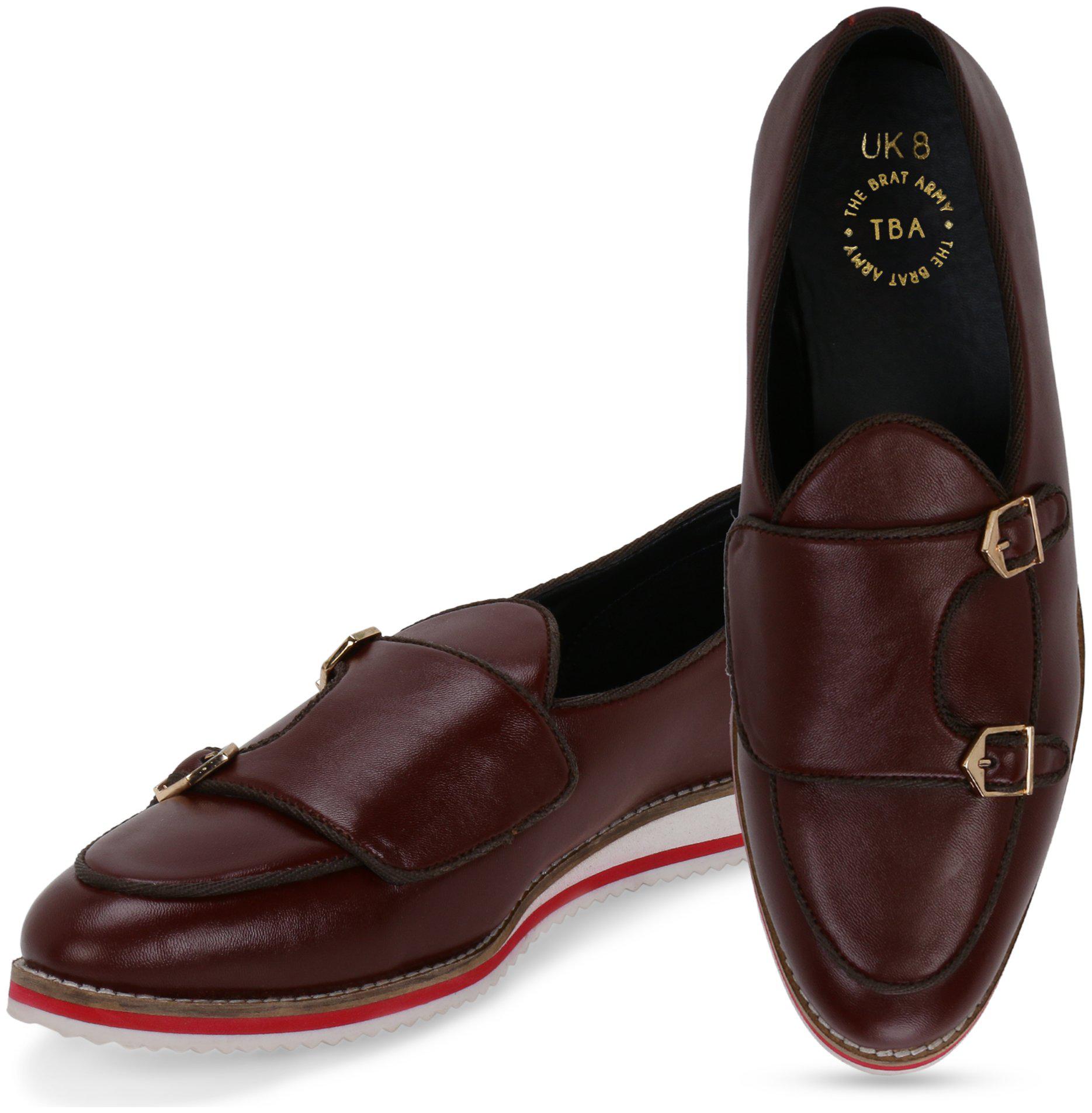 

THE BRAT ARMY Casual Sneakers Men Maroon Sneakers