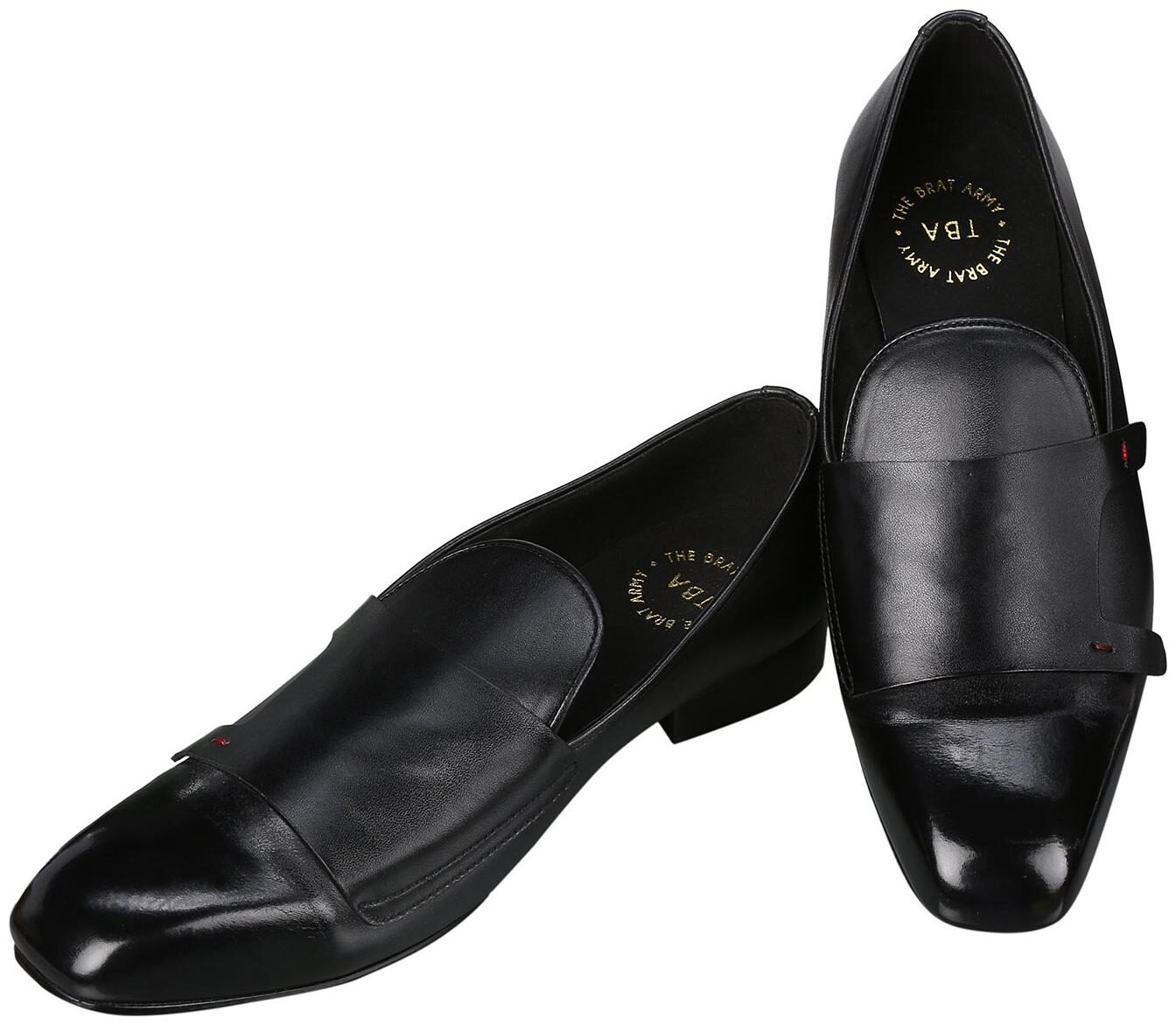 

THE BRAT ARMY Men Black Loafers - LE MANS 7