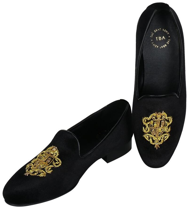 

THE BRAT ARMY Men Black Loafers - BRISTOL BLACK 6