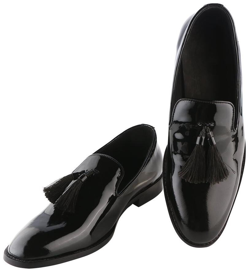 

THE BRAT ARMY Men Black Loafers - SAVOCA PATENT BLACK 11