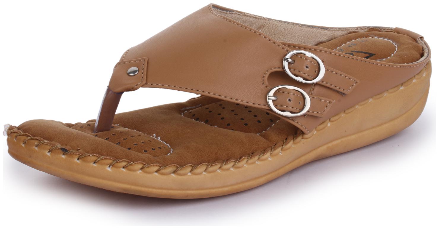 

TRASE Dr - Plus Elan Beige Ortho Slippers for Women (with Comfortable Doctor Sole)-9 UK