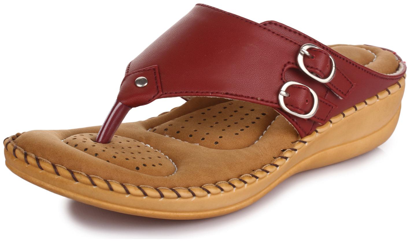 

TRASE Dr - Plus Elan Cherry Ortho Slippers for Women (with Comfortable Doctor Sole)-7 UK