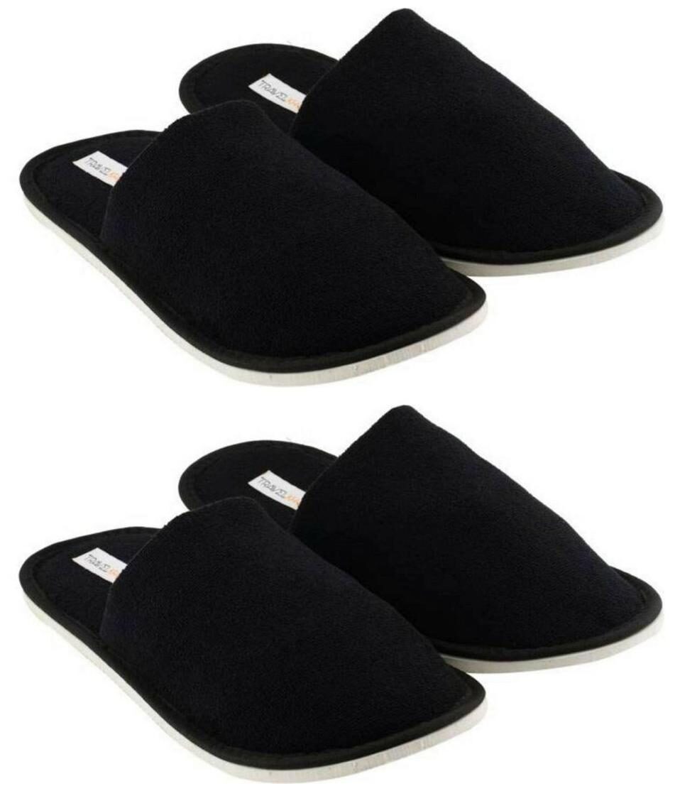 

Travelkhushi Black Daily Slippers