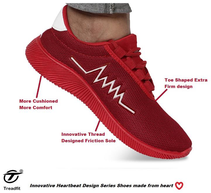 

TREADFIT Men Red Classic Sneakers