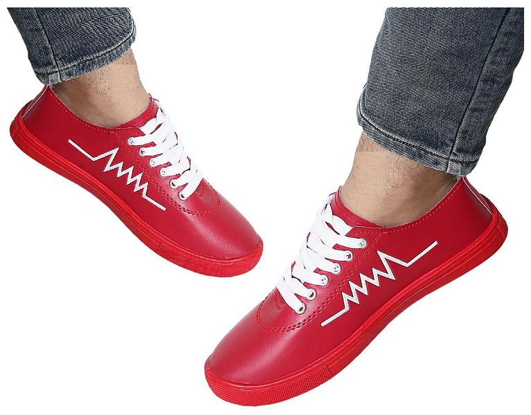 

TREADFIT Men Red Classic Sneakers