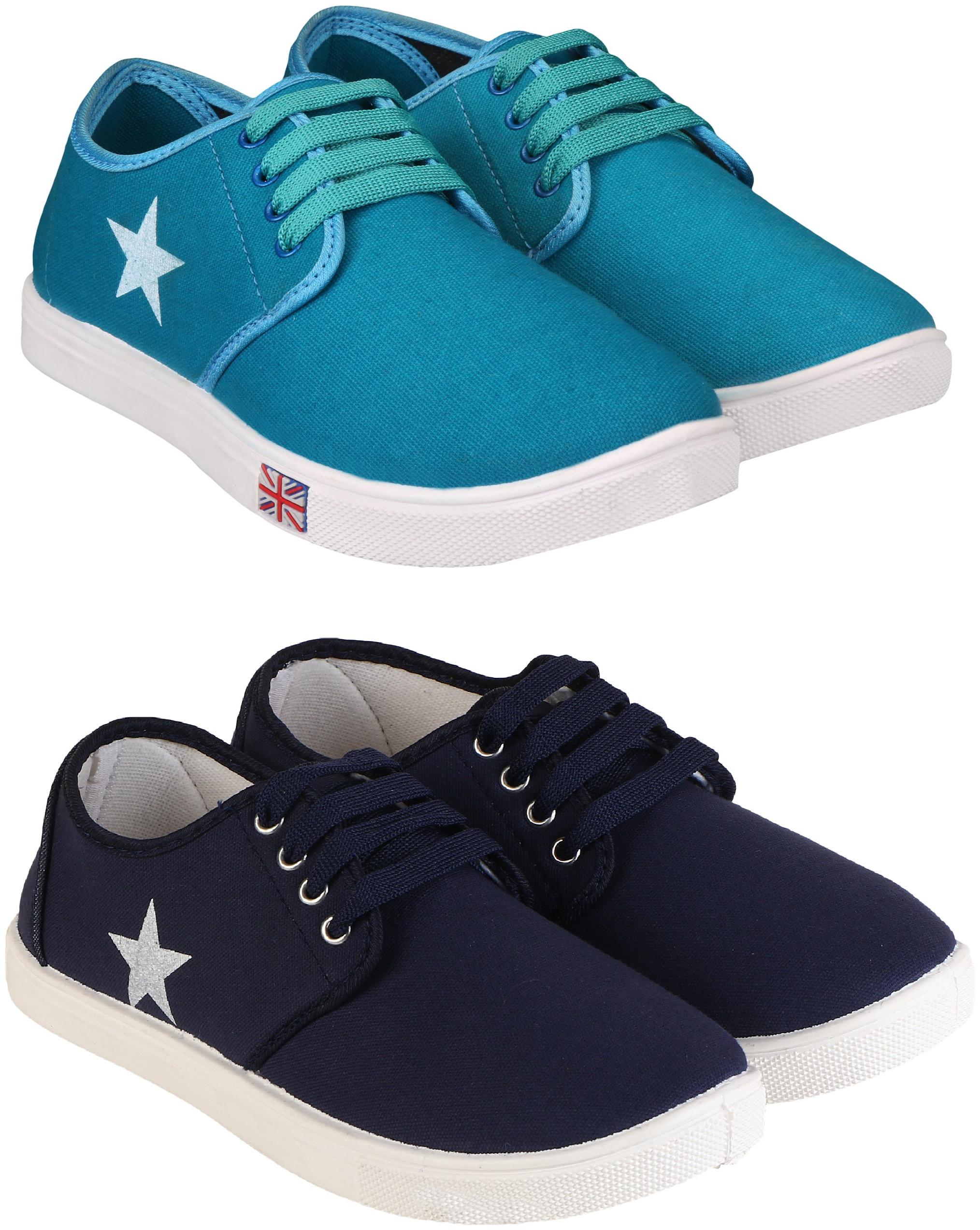 

TREADFIT Stylish pack of 2 Casual Shoes Men Blue Sneakers