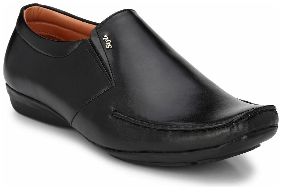 

Trendigo Men Black Slip-On Formal Shoes - 14 BLACK