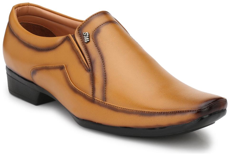 

Trendigo Men Tan Slip-On Formal Shoes - 16 TAN